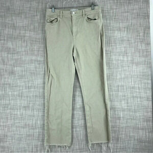 LOFT Womens Size 4 straight crop jeans raw hem 2610
